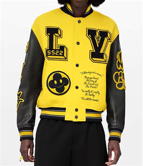 louis vuitton jacket leather|Louis Vuitton varsity leather jacket.